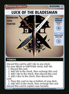 Luck Of The Bladesman - Custom Card