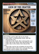 Luck Of The Crafter - Custom Card