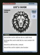 Leo’s Favor - Custom Card