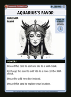 Aquarius’s Favor - Custom Card