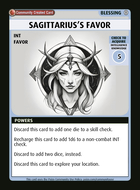 Sagittarius’s Favor - Custom Card