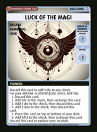 Luck Of The Magi - Custom Card