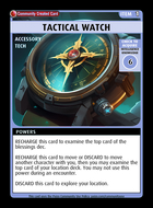 Tactical Watch - Custom Card