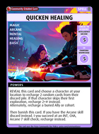 Quicken Healing - Custom Card