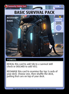 Basic Survival Pack - Custom Card