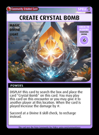 Create Crystal Bomb - Custom Card