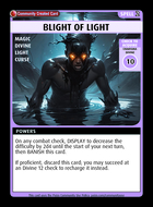Blight Of Light - Custom Card