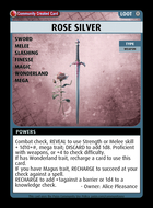 Rose Silver - Custom Card