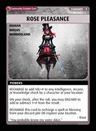 Rose Pleasance - Custom Card