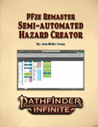 PF2e Remaster Semi-Automated Hazard Creator