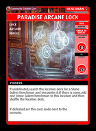 Paradise Arcane Lock - Custom Card