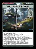 White Rabbit's Sword - Custom Card