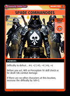 Spade Commandoes - Custom Card