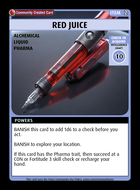 Red Juice - Custom Card