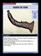 Horn Of Rok - Custom Card