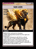 Sun Lion - Custom Card