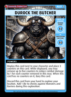 Durock The Butcher - Custom Card