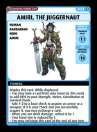 Amiri, The Juggernaut - Custom Card