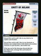 Unity Of Milani - Custom Card