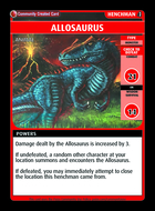 Allosaurus - Custom Card