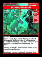 Brineborn Giant - Custom Card