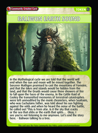 Baliwon Earth Sound - Custom Card
