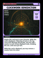 Clockwork Benediction - Custom Card
