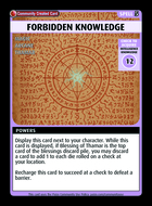 Forbidden Knowledge - Custom Card