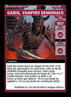 Garek, Vampiro Demoniaco - Custom Card