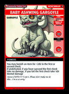 Baby Ashwing Gargoyle - Custom Card