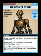 Servitor Of Cyriss - Custom Card