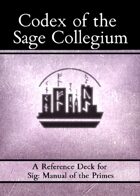 Sig: Codex of the Sage Collegium