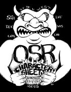 OSR Character Sheets Demonic Edition