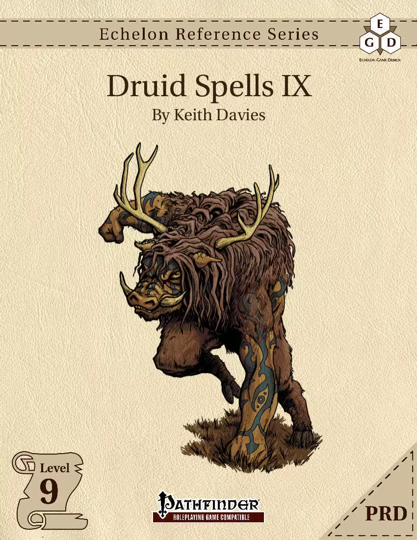 Echelon Reference Series Druid Spells IX (PRDOnly) Echelon Game