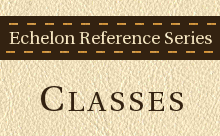 Echelon Reference Series: CLASSES