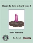 Mundane No More: Texts and Tomes 3, Psionic Repositories