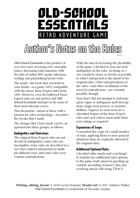 Old-School Essentials Author's Notes on the Rules