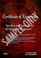 Certificate of Experience
