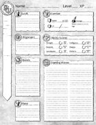 Dungeon World Alternative Character Sheet