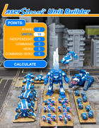 Laserstorm unit builder app