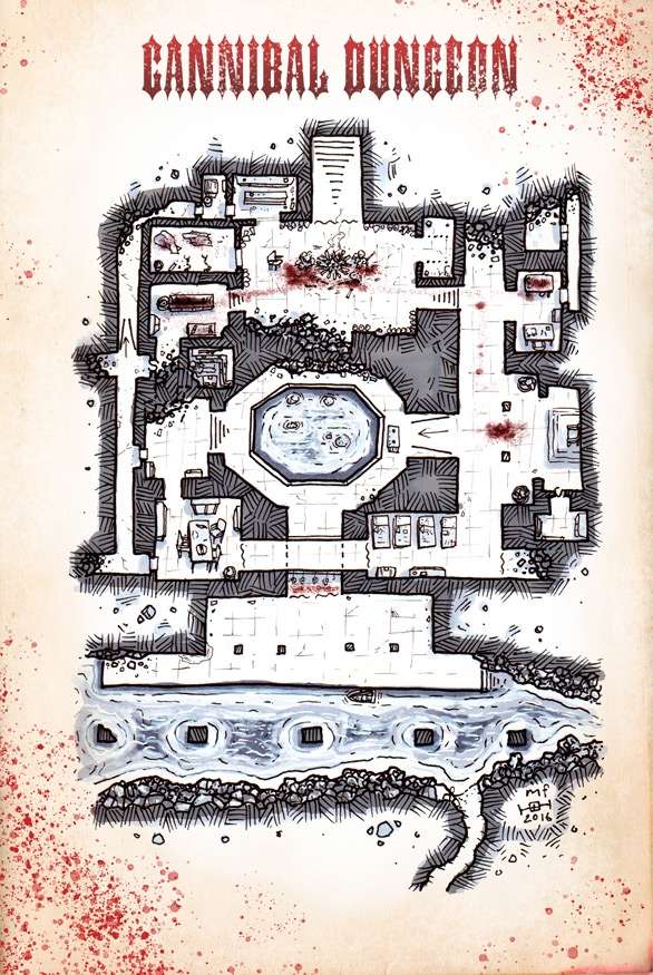 Canibal Map The Cannibal Dungeon - Miska's Maps | Miska's Maps - OSR Fantasy Maps ...