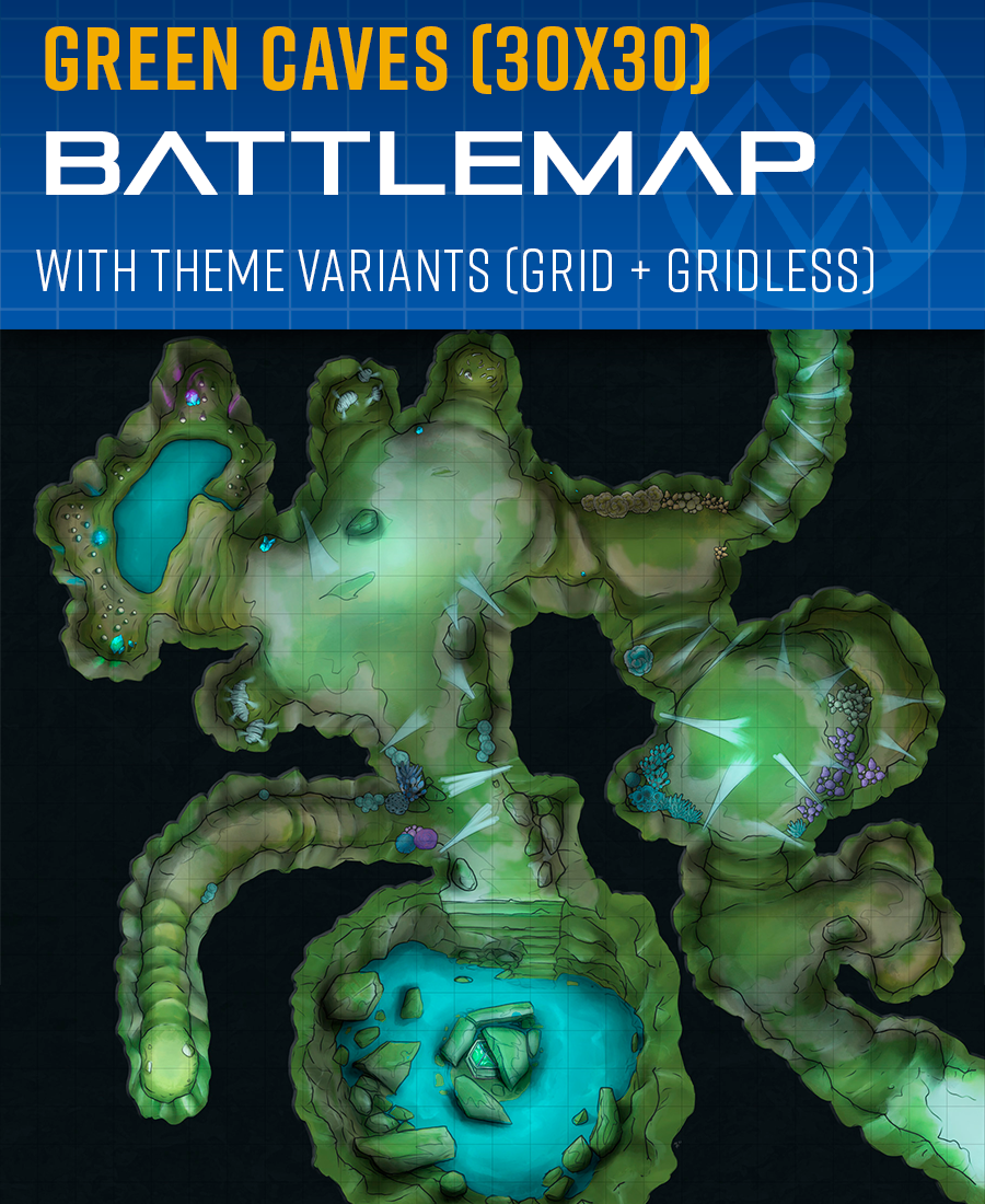 Alien Spider Caves - Battle Map (30x30) - Miska's Maps | Miska's Sci-Fi ...
