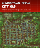Mining Town - City Map (22x34)