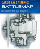 Cargo Bay 57 - Sci-fi Battle Map