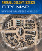 Arkfall Colony - Sci-fi Settlement Map (32x32)