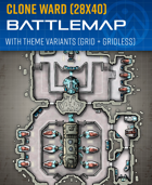 Clone Ward - Sci-fi Battle Map (28x40)