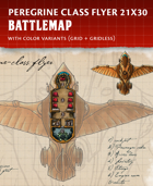 Peregrine Class Flyer - Fantasy Steampunk Battlemap (21x30)