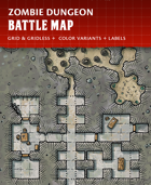 Zombie Dungeon - Fantasy Battlemap