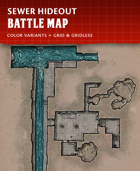 Sewer Lair - Modern Fantasy Battlemap