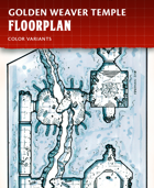 Golden Weaver Temple - Fantasy Floorplan